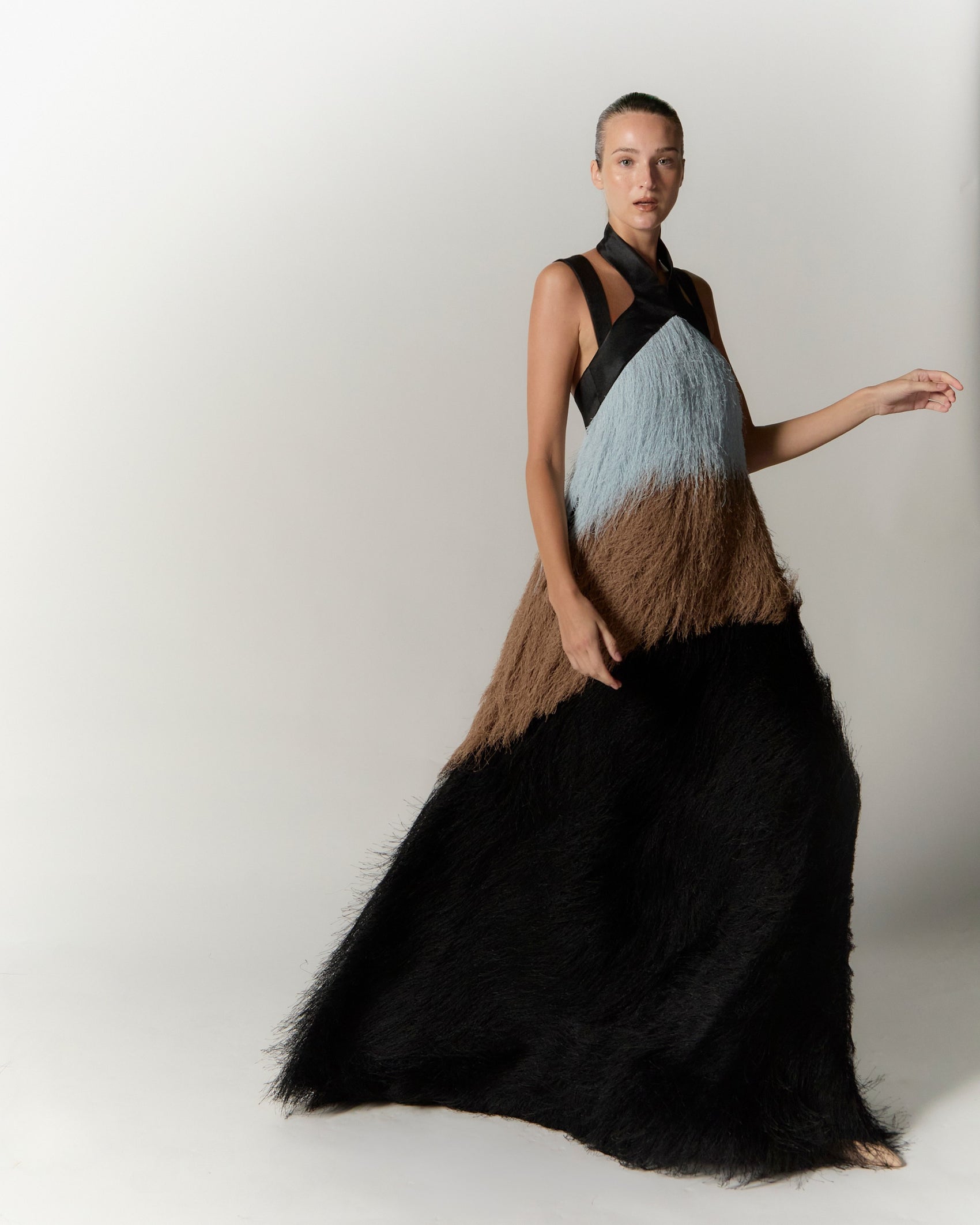 Cascade de paille dress