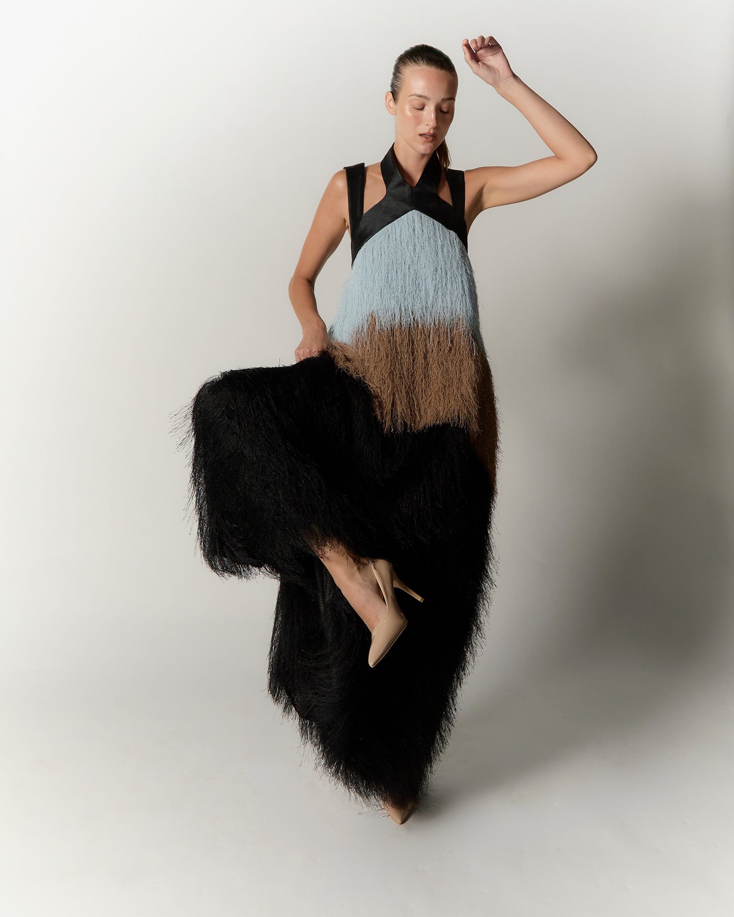 Cascade de paille dress