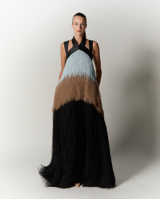 Cascade de paille dress